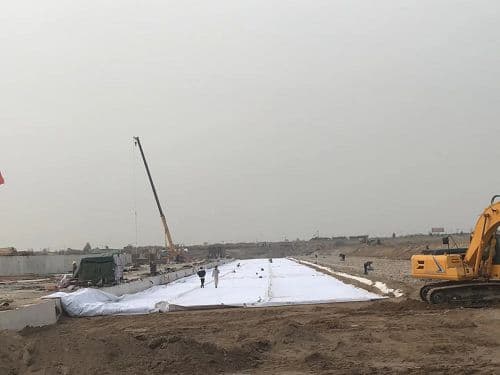 復合膜施工現(xiàn)場